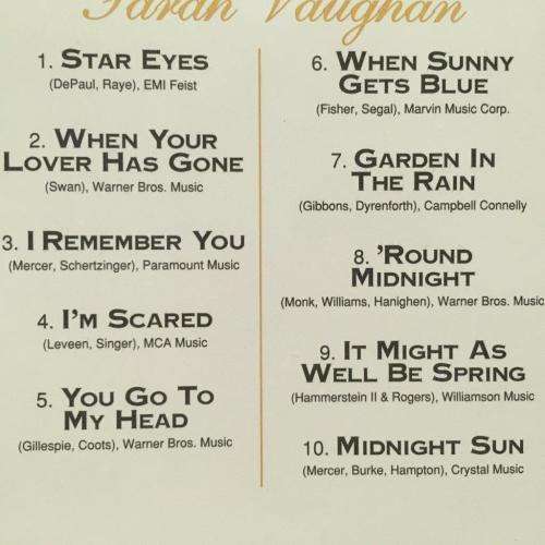 CD - Sarah Vaughn - Sarah Vaughn