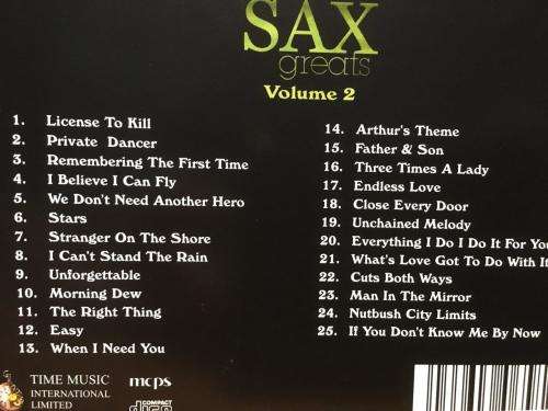 CD - 25 Sax Greats Volume 2