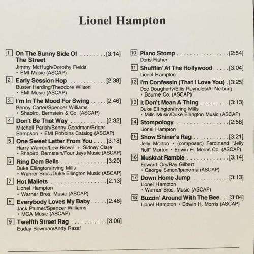 CD - Lionel Hampton - Lionel Hampton