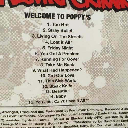 CD - Fun Lovin` Criminals - Welcome To Poppy`s