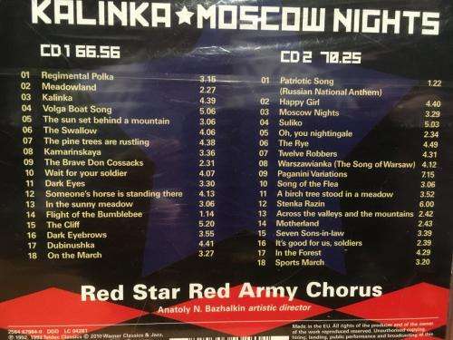 CD - Kalinka Moscow Nights - Red Star Army Chorus (2cd)(New Sealed)