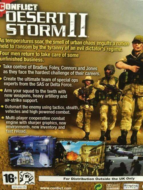 PS2 - Conflict Desert Storm II - Platinum