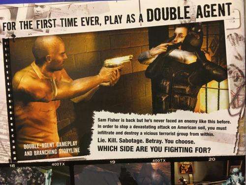 PS2 - Tom Clancy`s Splinter Cell Double Agent