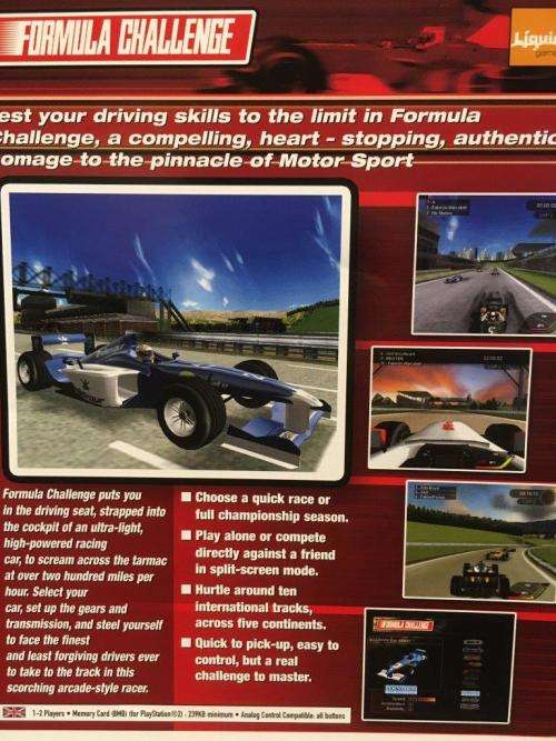 PS2 - Formula Challenge