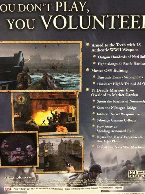 PS2 - Medal of Honor Frontline