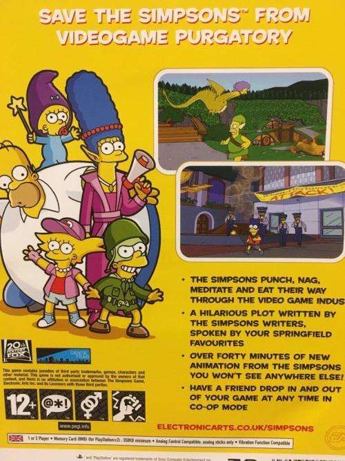 PS2 - The Simpsons Game