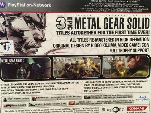 PS3 - Metal Gear Solid HD Collection