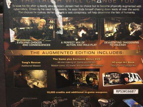 PS3 - Deus Ex Human Revolution Augmented Edition (Boxed)