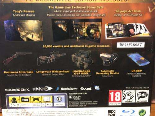 PS3 - Deus Ex Human Revolution Augmented Edition (Boxed)