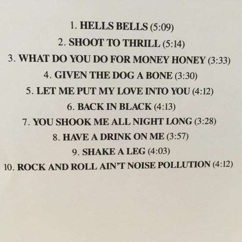 CD - AC/DC - Back in Black