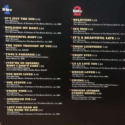 CD - Don McLean - Greatest Hits Live! (2cd)