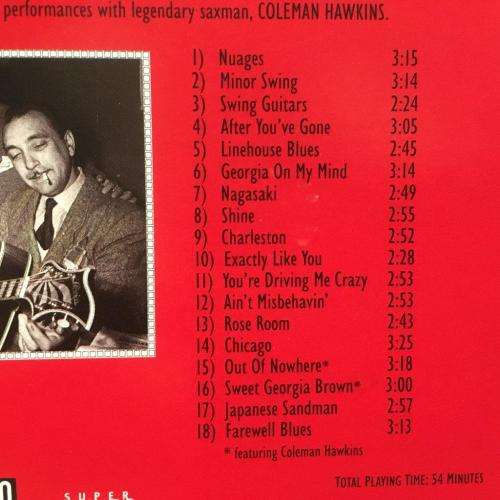 CD - Django Reinhardt - with Coleman Hawkins - Nuages