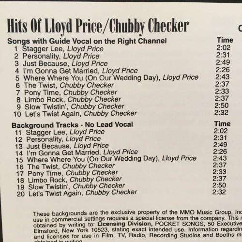 CD - Lloyd Price / Chubby Checker - Sings The Hits of