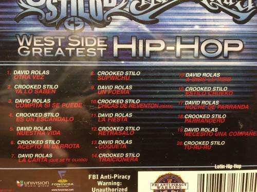 CD - Crooked Stilo David Rolas - West Side Greatest Hip-Hop (New Sealed)