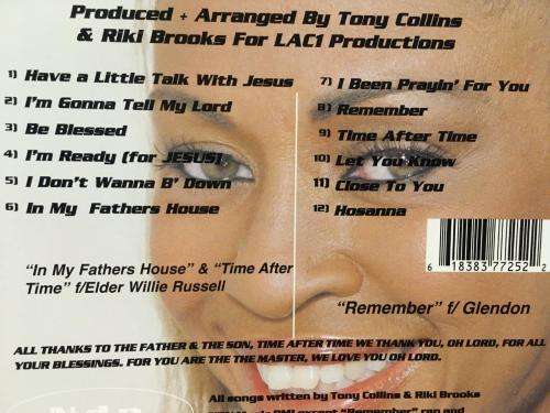 CD - Riki Brooks - `I`m Ready For Jesus`