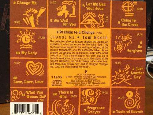 CD - Tom Booth - Change Me (Signed)