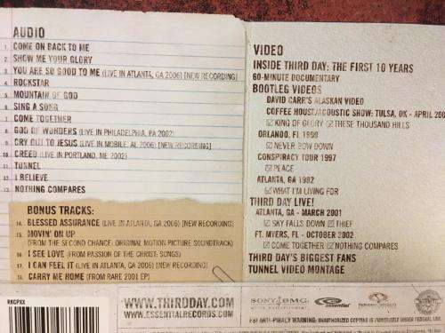 CD - Third Day - Chronology Volume Two 2001-2006 (CD & DVD) (Digipak)