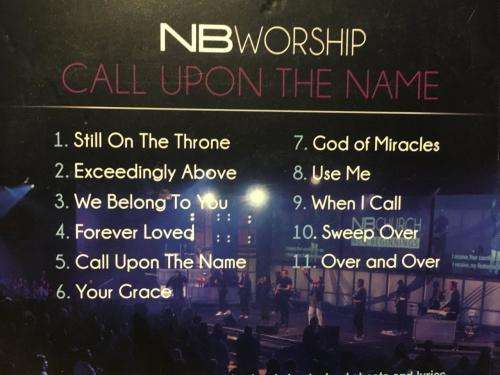 CD - NB Worship - Call Upon The Name (Card Cover)