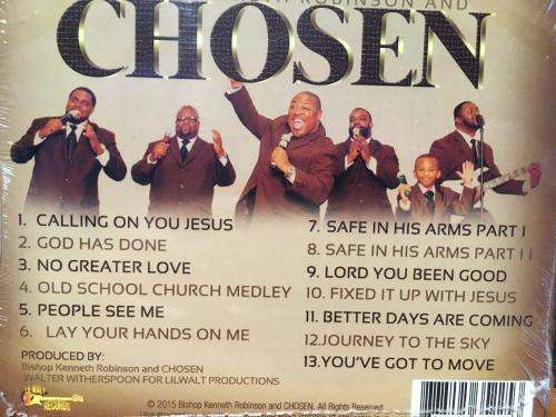 CD - Bishop Kenneth Robinson and Chosen - Churchin` With (New Sealed) (Digipak)