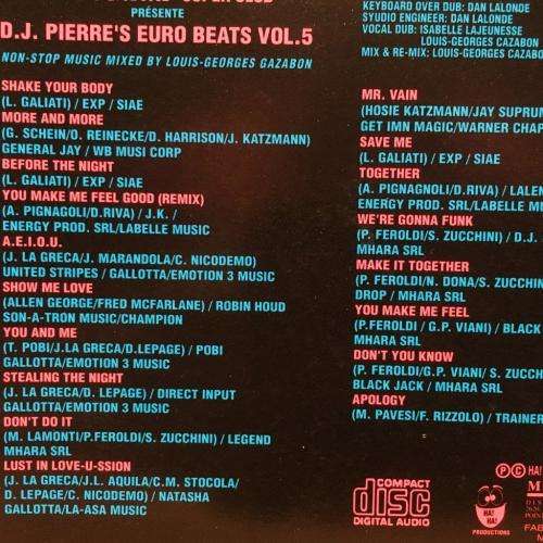 CD - Le Cocktail Presente D.J. Pierre`s Euro Beats