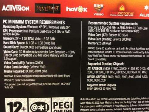 PC - Guitar Hero World Tour