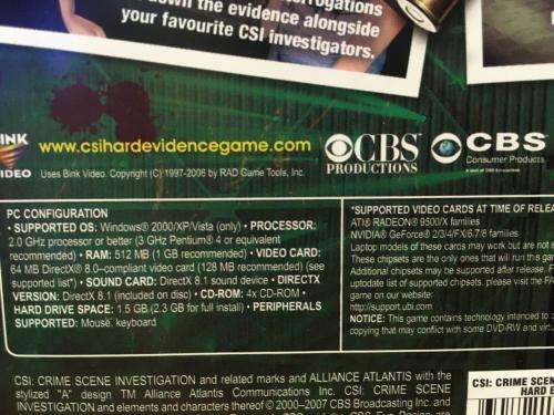 PC - CSI: Crime Scene Investigation - Hard Evidence - Exclusive