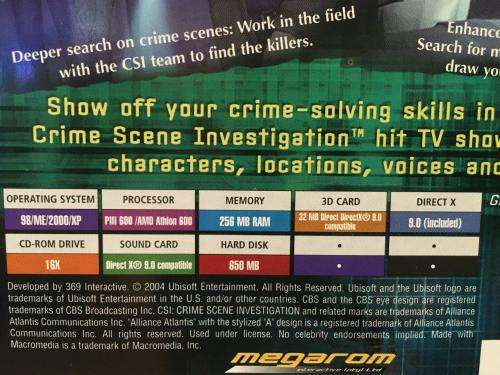 PC - CSI: Crime Scene Investigation - Dark Motives