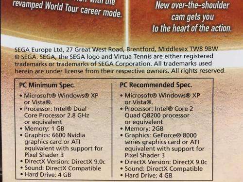 PC - Virtua Tennis 2009