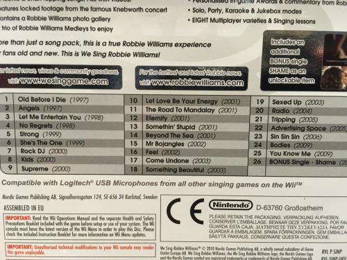 Wii - We Sing Robbie Williams