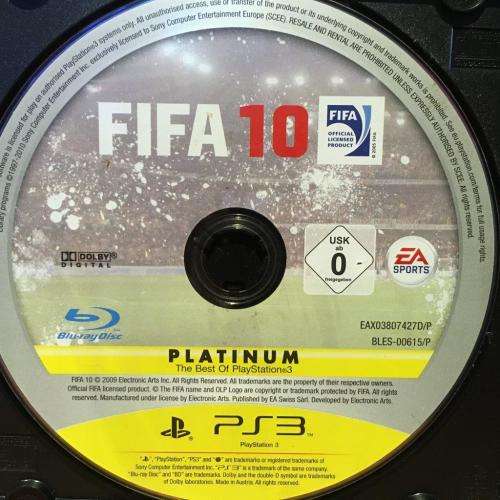 PS3 - FIFA 10 - Platinum (Disc Only)