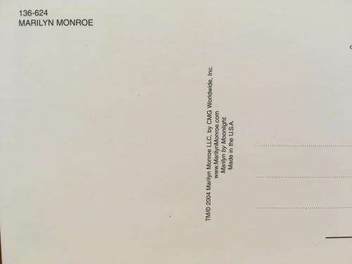 Post Card - Marilyn Monroe  - Made In U.S.A. (N.O.S)