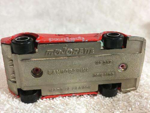 Majorette Lamborghini Countach Red and White 1:56 Scale #237 France