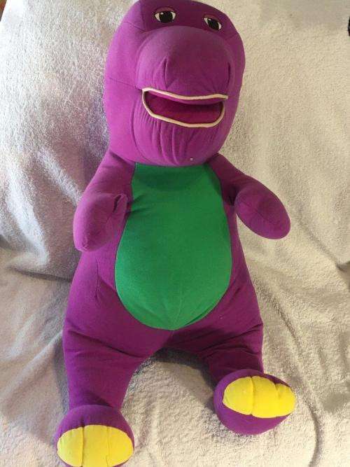 Very Large Barney - Fischer Price Disney Mattel 2003 +-65cm