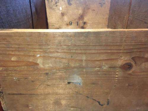 Vintage Black & White wood crate Blended Scotch Whisky James Buchanan