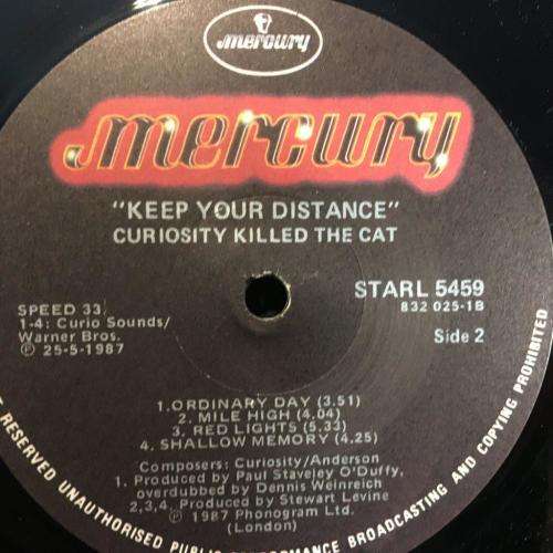 LP - Curiosity Killed The Cat - Keep Your Distance