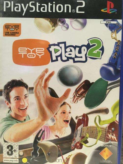 PS2 - Eyetoy Sony Camera Silver + 4 Games