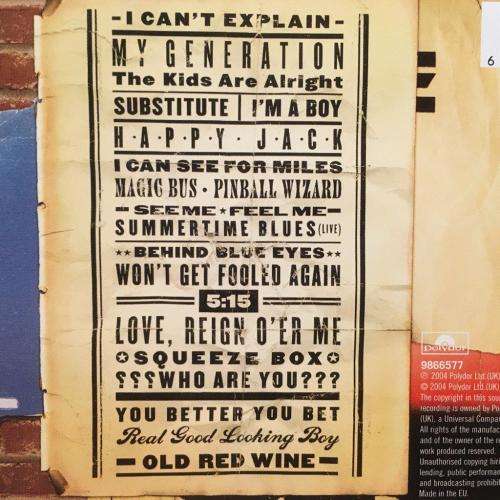 CD - The Who - Then and Now 1964 - 2004