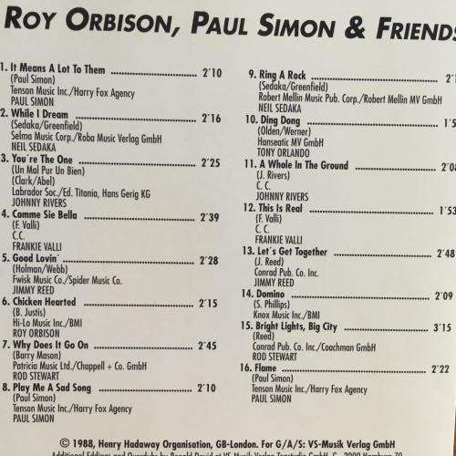 CD - Roy Orbison, Paul Simon & Friends