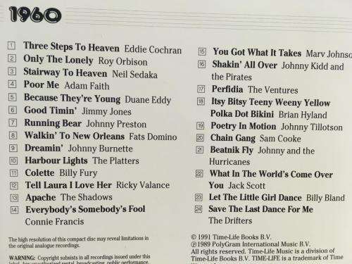 CD - The Rock `n` Roll Era 1960