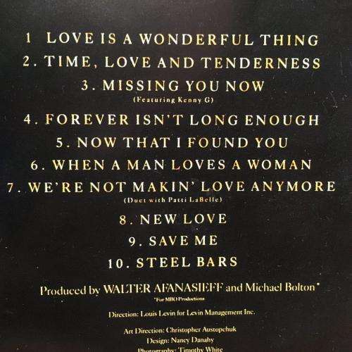 CD - Michael Bolton - Time Love & Tenderness