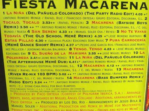CD - Los Del Rio - Fiesta Macarena