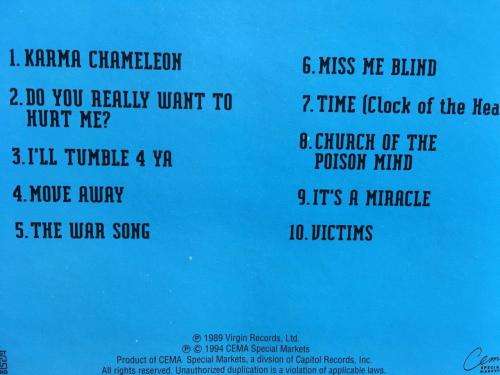 CD - Culture Club - The Best of