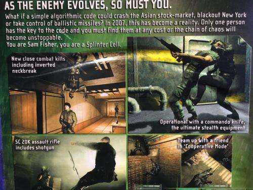 PS2 - Tom Clancy`s Splinter Cell Chaos Theory
