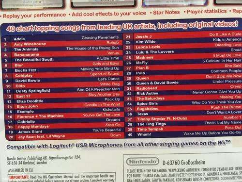 Wii - We Sing UK Hits