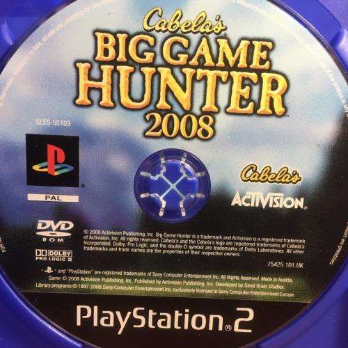 PS2 - Cabela`s Big Game Hunter 2008 (disc only)