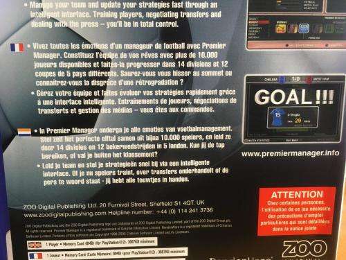 PS2 - Premier Manager 2005 - 2006