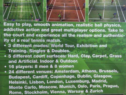 PS2 - European Tennis Pro