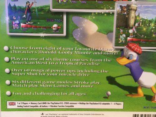 PS2 - Disney Golf