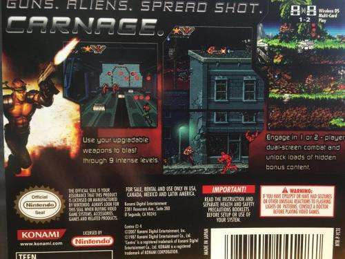 Nintendo DS - Contra 4 20th Anniversary