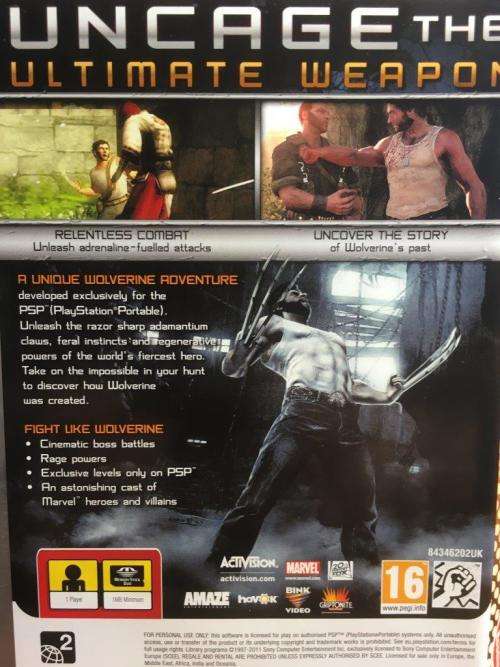 PSP - X-Men Origins: Wolverine - PSP Essentials